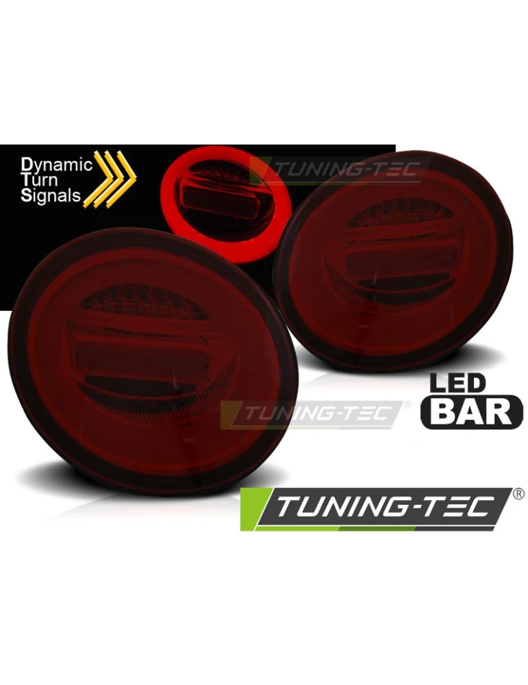 Feux arrière à LED fumés rouges pour VW NEW BEETLE 10.98-05