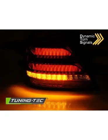 Feux arrière à LED fumés pour MERCEDES W203 Berline 00-04