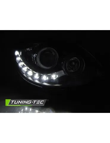 Phares à LED noirs pour RENAULT TWINGO 07-11