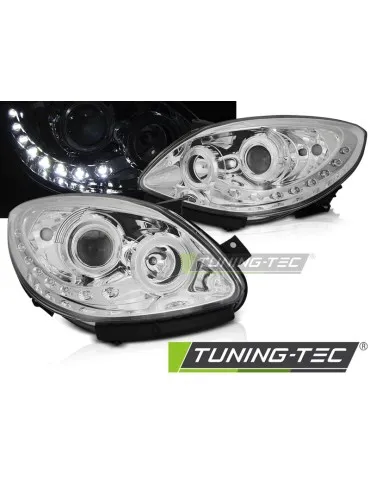 Phares à LED chromés pour RENAULT TWINGO 07-11