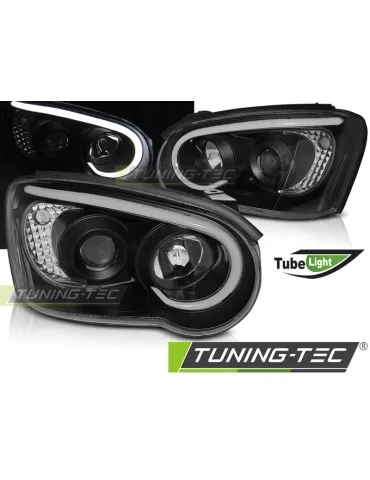 Phares à LED noirs pour SUBARU IMPREZA II GD 03-05