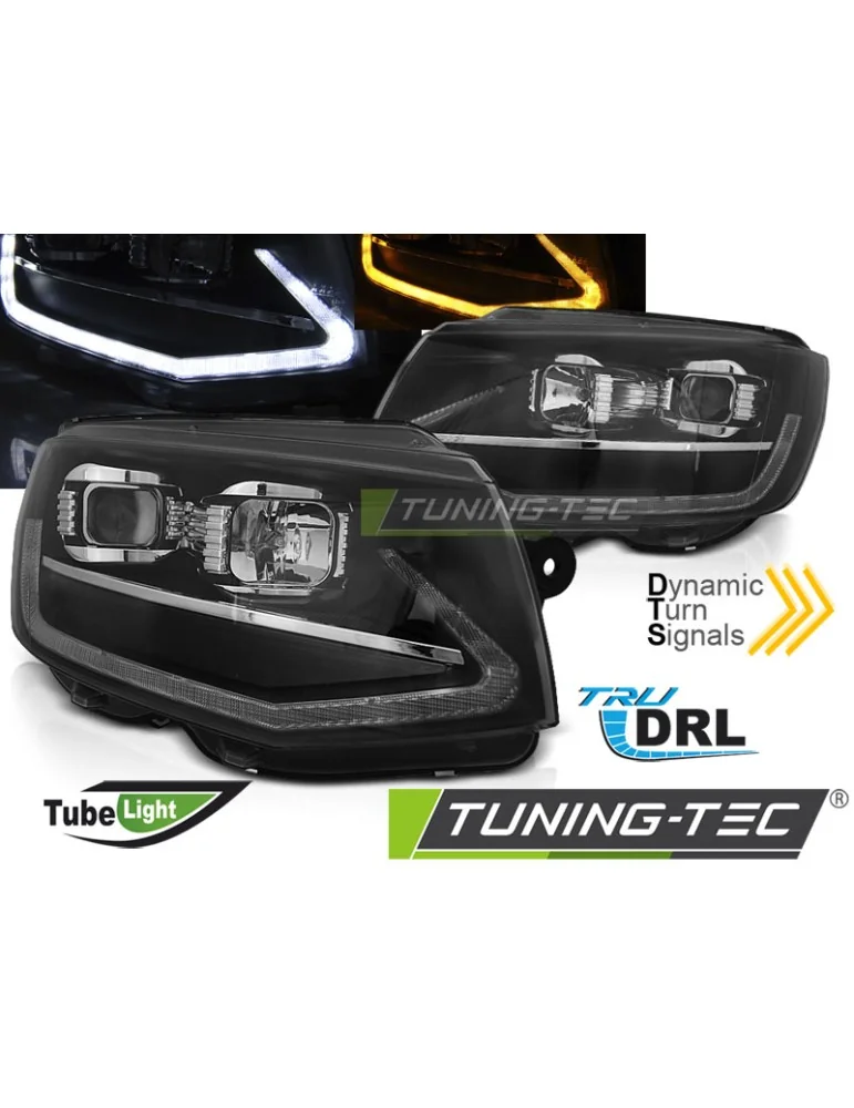 Phares noirs pour VW T6 15-19