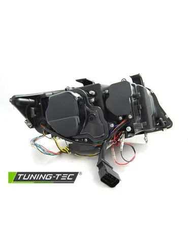 Phares au xénon noirs pour BMW E90/E91 09-11