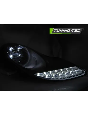 Phares à LED noirs pour PORSCHE BOXSTER 96-04 911 996