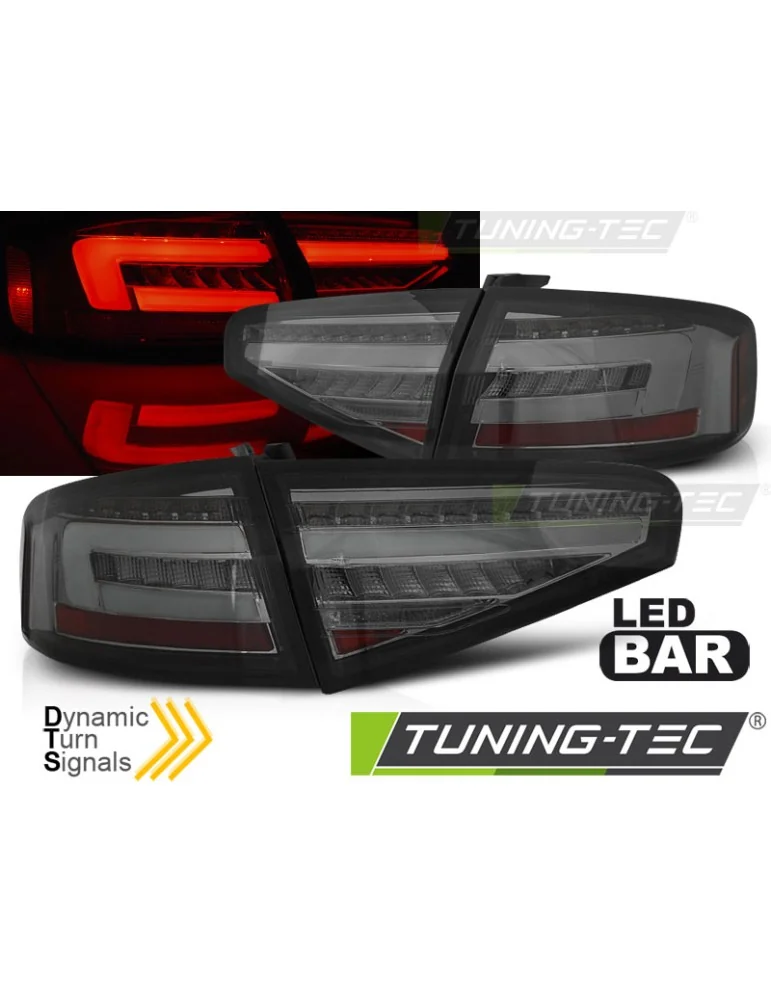 Feux arrière à LED fumés pour AUDI A4 B8 12-15 Berline BULB