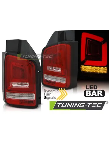 Feux arrière à LED rouges blancs pour VW T6 15-19 TR