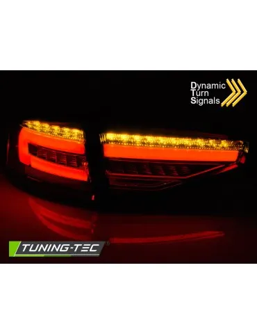 Feux arrière à LED noirs pour AUDI A4 B8 12-15 Berline BULB