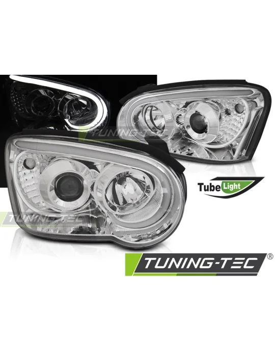 Phares à LED chromés pour Subaru Impreza II GD (2003 - 2005)