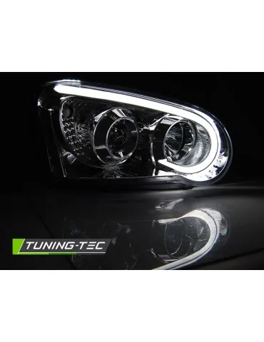 Phares à LED chromés pour SUBARU IMPREZA II GD 03-05
