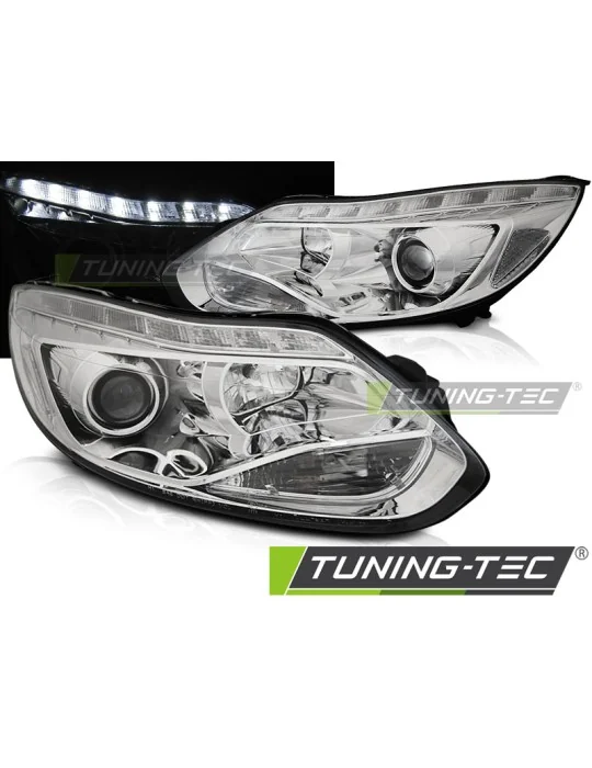 Phares à LED chromés pour Ford Focus MK3 (2011 - 2014)