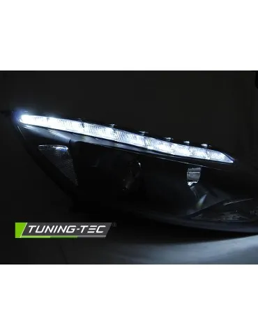 Phares à LED noirs pour FORD FOCUS MK3 11- 10.14