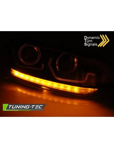 Phares à LED noirs pour VW POLO VI 2G 17-21