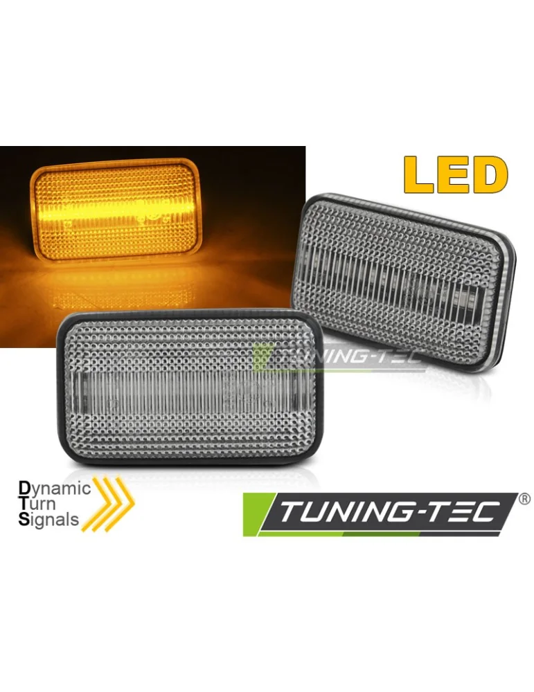 Répétiteurs latéraux à LED blancs pour VW GOLF I GOLF II CORRADO JETTA