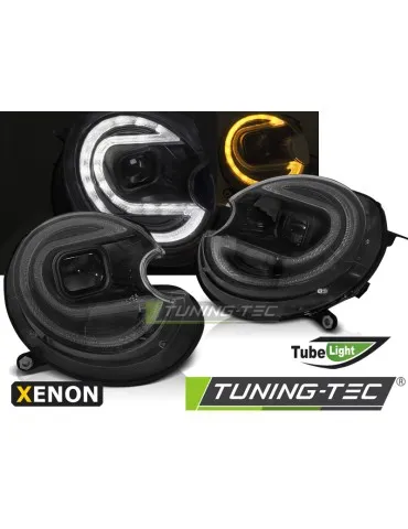 Phares au xénon noirs pour BMW MINI COOPER 06-14