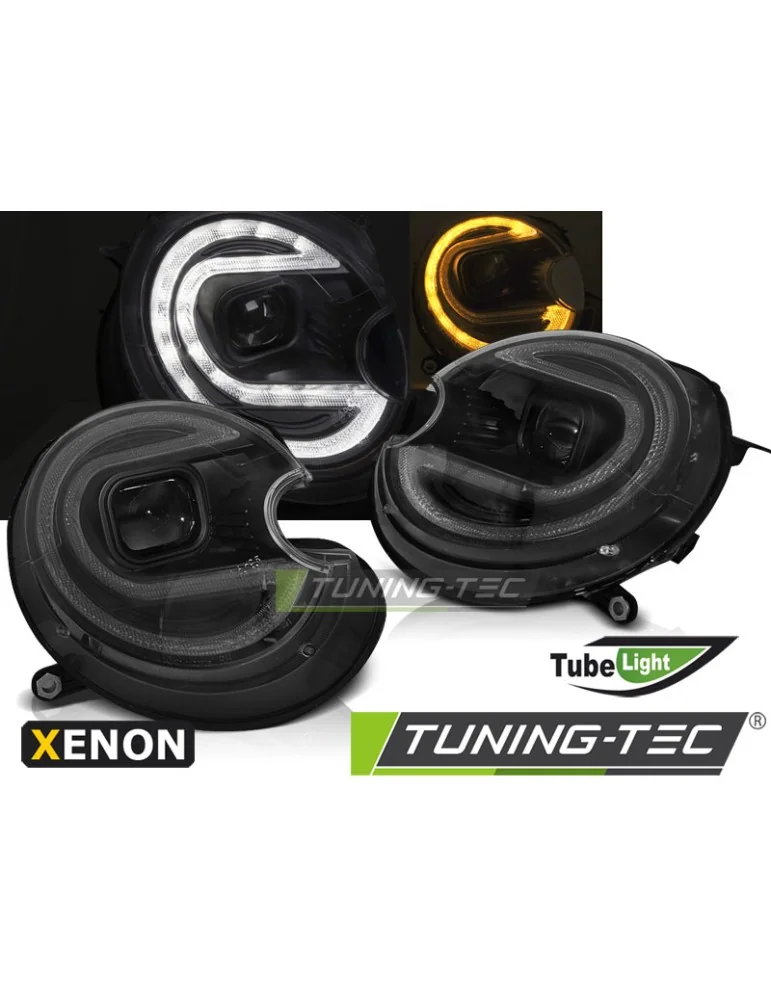 Phares au xénon noirs pour BMW MINI COOPER 06-14