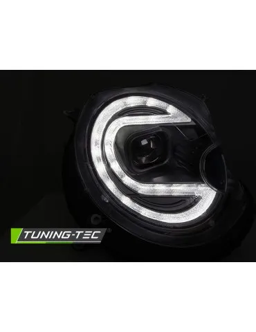 Phares au xénon noirs pour BMW MINI COOPER 06-14