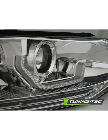 Phares à LED chromés pour VW POLO VI 2G 17-21