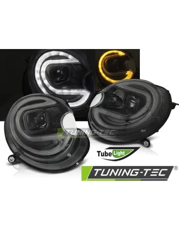 Phares à LED noirs pour BMW MINI COOPER 06-14