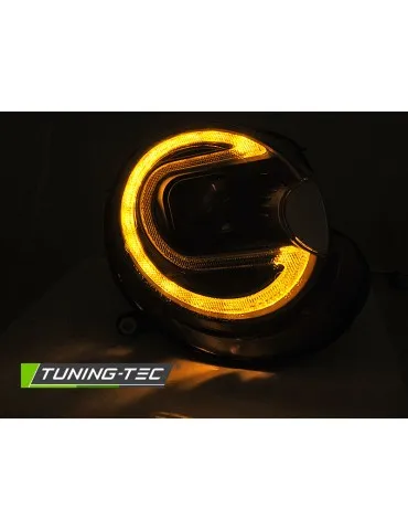 Phares à LED noirs pour BMW MINI COOPER 06-14