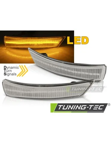 Répétiteurs latéraux à LED blancs pour FORD FOCUS MK2 MK3 08-17 MONDEO MK4 10-14