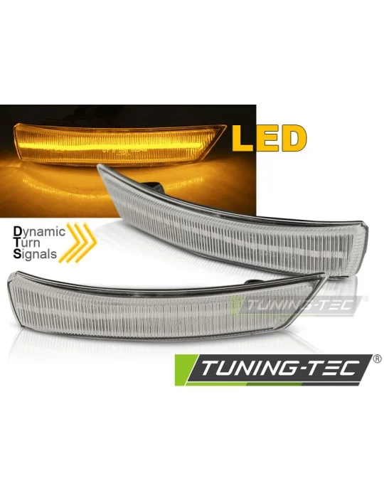 Répétiteurs latéraux à LED blancs pour Ford Focus MK2 MK3 2008 - 2017 Mondeo MK4 2010 - 2014