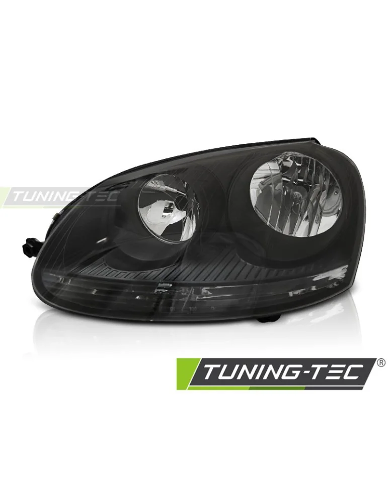 Phares halogène noirs pour VW GOLF 5 10.03-09