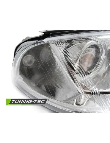 Phares halogène chromés pour VW PASSAT 3BG B5 FL 00-05