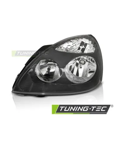 Phares halogène noirs pour RENAULT CLIO II 06.01-09.05