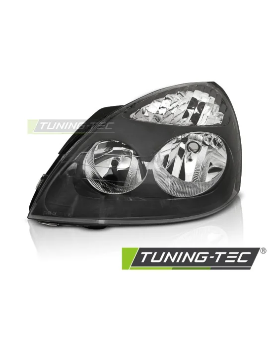 Phare halogène noir côté gauche pour Renault Clio II (2001 - 2005)
