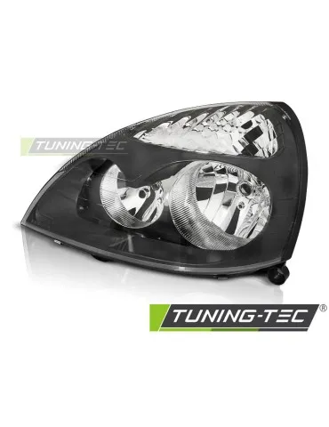 Phares halogène noirs pour RENAULT CLIO II 06.01-09.05