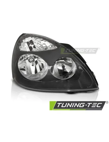 Phares halogène noirs pour RENAULT CLIO II 06.01-09.05
