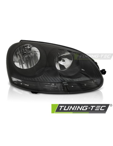 Phares halogène noirs pour VW GOLF 5 10.03-09