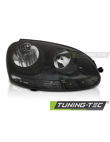 Phares halogène noirs pour VW GOLF 5 10.03-09