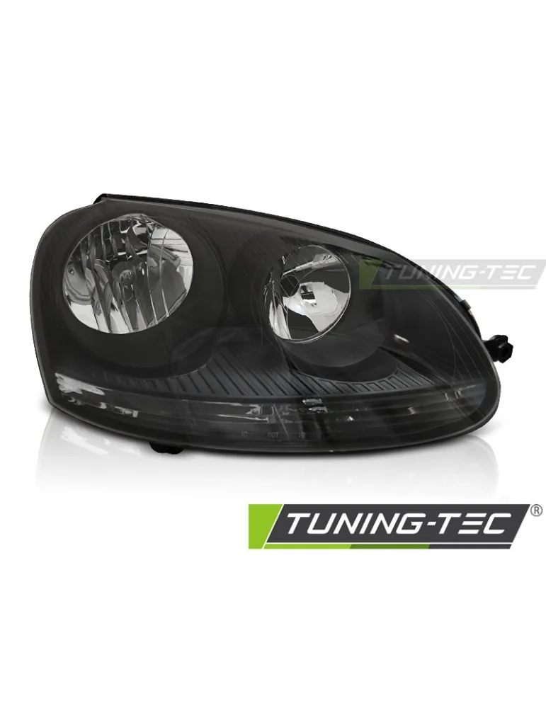Phares halogène noirs pour VW GOLF 5 10.03-09