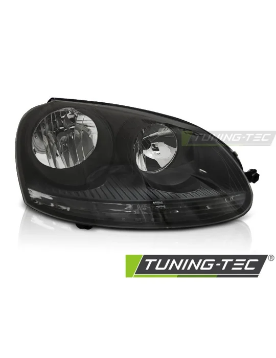 Phare halogène noir côté droit pour VW Golf 5 (2003 - 2009)