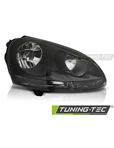 Phares halogène noirs pour VW GOLF 5 10.03-09