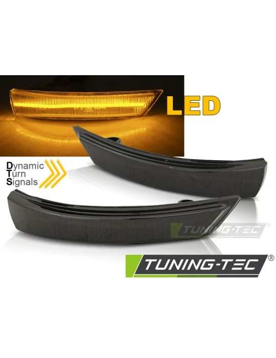 Répétiteurs latéraux à LED fumés pour Ford Focus MK2 MK3 2008 - 2017 Mondeo MK4 2010 - 2014