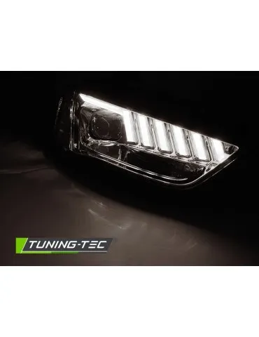 Phares au xénon chromés pour AUDI A4 B8 12-15