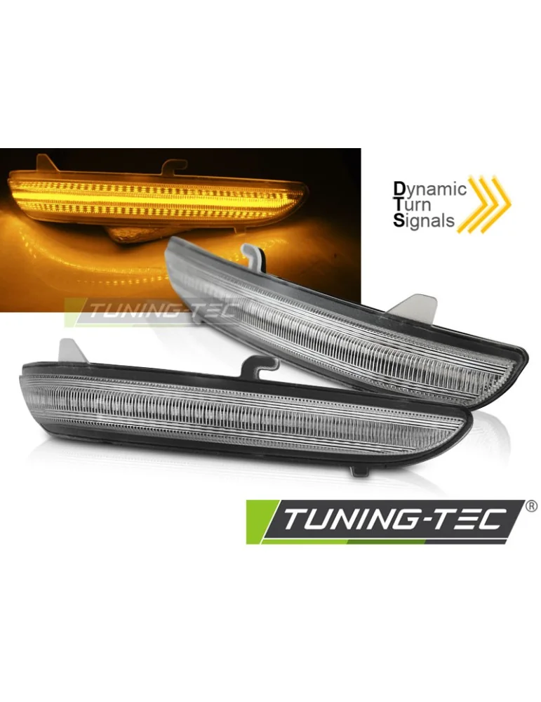 Répétiteurs latéraux à LED blancs pour PEUGEOT 208 2008 CITROEN C3