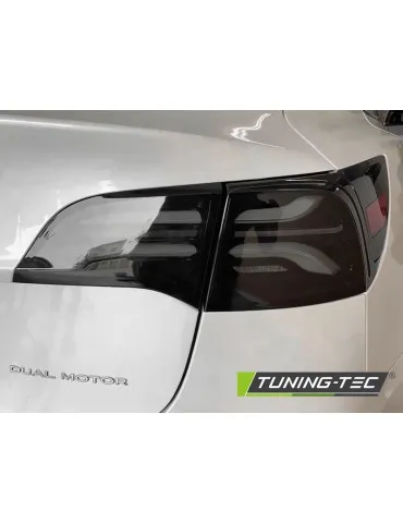 Feux arrière à LED noirs fumés pour TESLA MODEL 3 17-23 MODEL Y