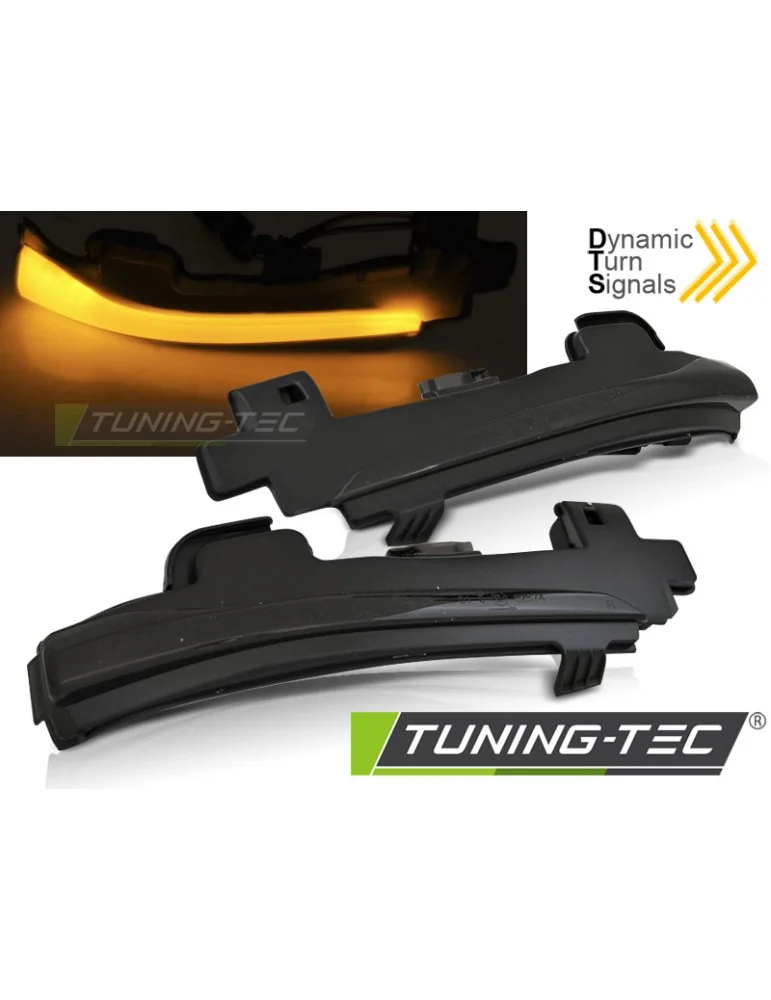 Répétiteurs latéraux à LED fumés pour VOLVO S60 V40 V60 V70