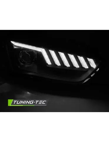 Phares au xénon noirs pour AUDI A4 B8 12-15
