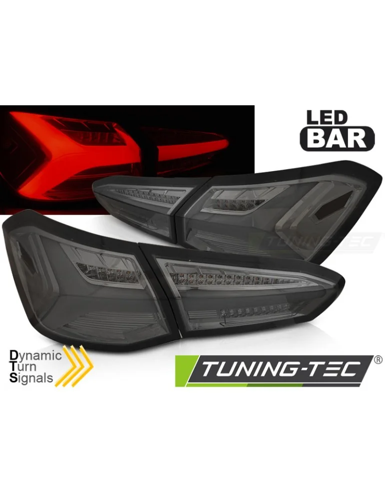 Feux arrière à LED fumés pour FORD FOCUS 4 18-21 berline à hayon