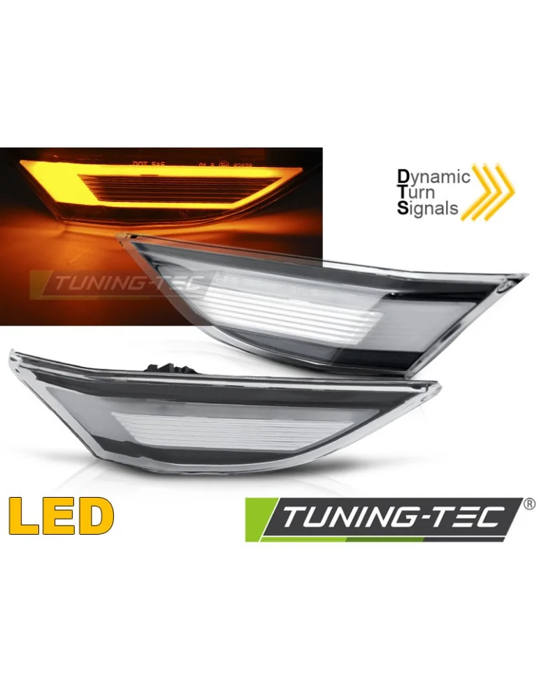 Répétiteurs latéraux à LED blancs pour PORSCHE 911 991 CARRERA 11-15