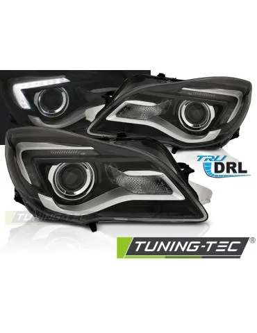Phares à LED noirs pour OPEL INSIGNIA 13-17