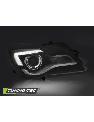 Phares à LED noirs pour OPEL INSIGNIA 13-17