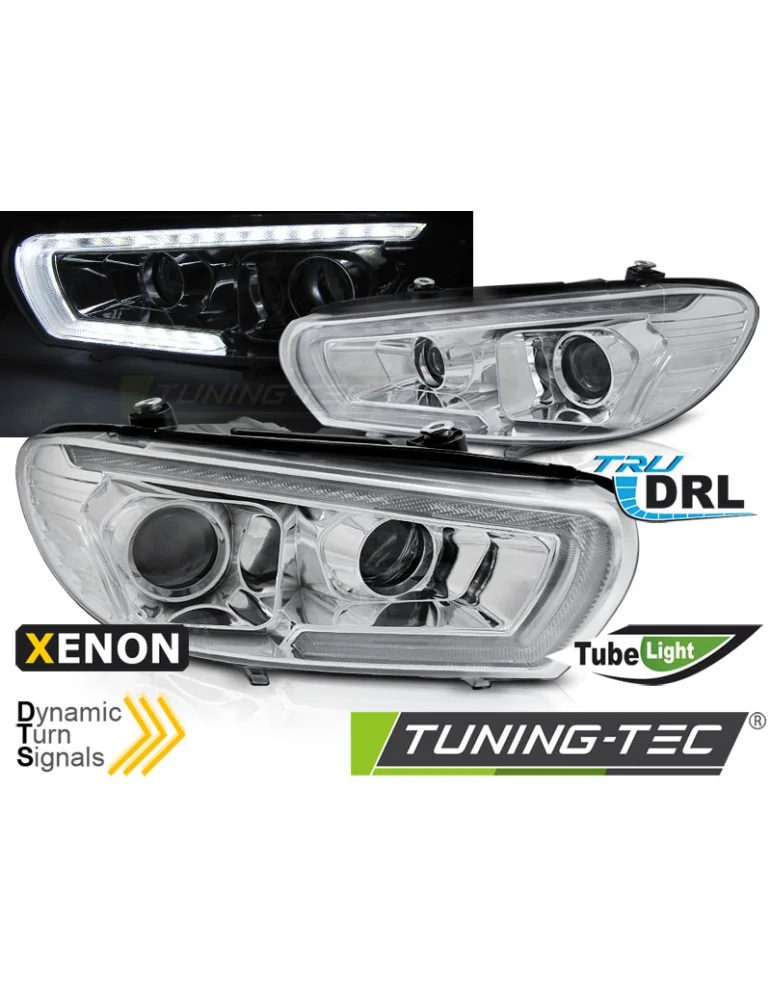 Phares au xénon chromés pour VW SCIROCCO 08-04.14