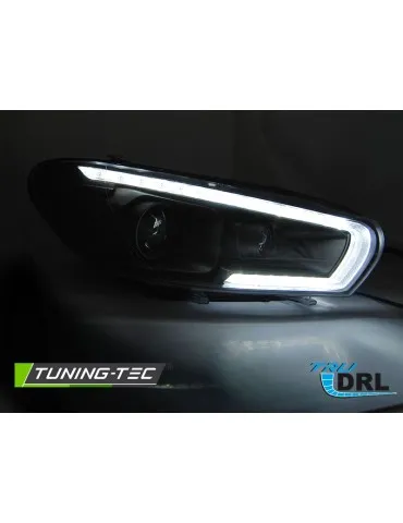 Phares à LED noirs pour VW SCIROCCO 14-17