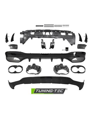 Pare-chocs avant noir pour MERCEDES CLA W118 19-23