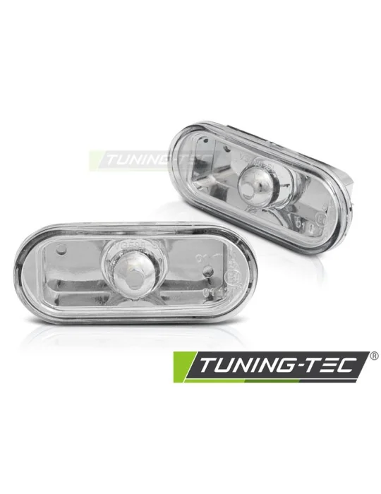 Répétiteurs latéraux à LED chromés pour VW Golf 4 Bora dès 1995 Golf 3 dès 1995 Ibiza 1995 - 1999 Toledo